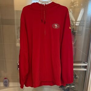 Nike SF 49ers team edition qzip hoodie  XXL. Worn once great condition